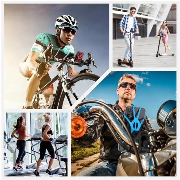 Premium Bike Phone Mount Holder | Universal Cell Phone Mount for 4"-7" Phones - Picture 3 of 7